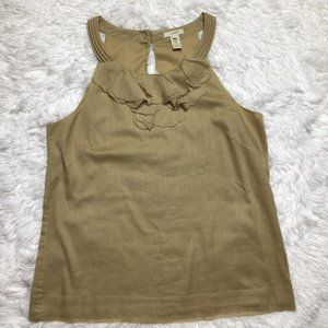 J Crew Embellished Neck Sleeveless Top Sz 6